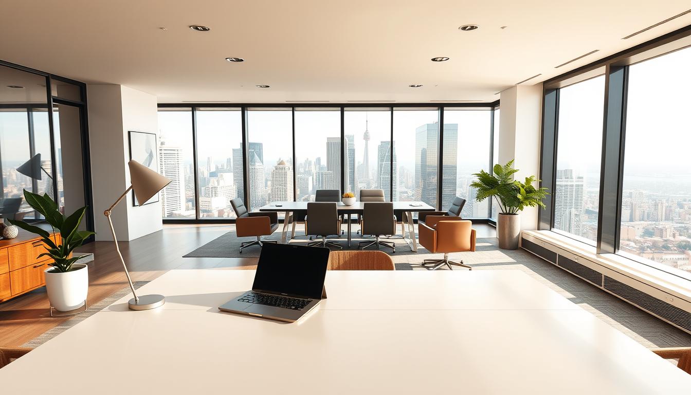 modern office background interior home images for zoom background free