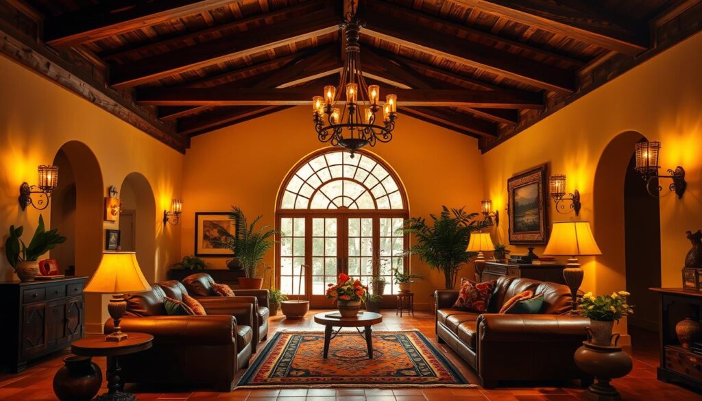 spanish style homes interior lighting