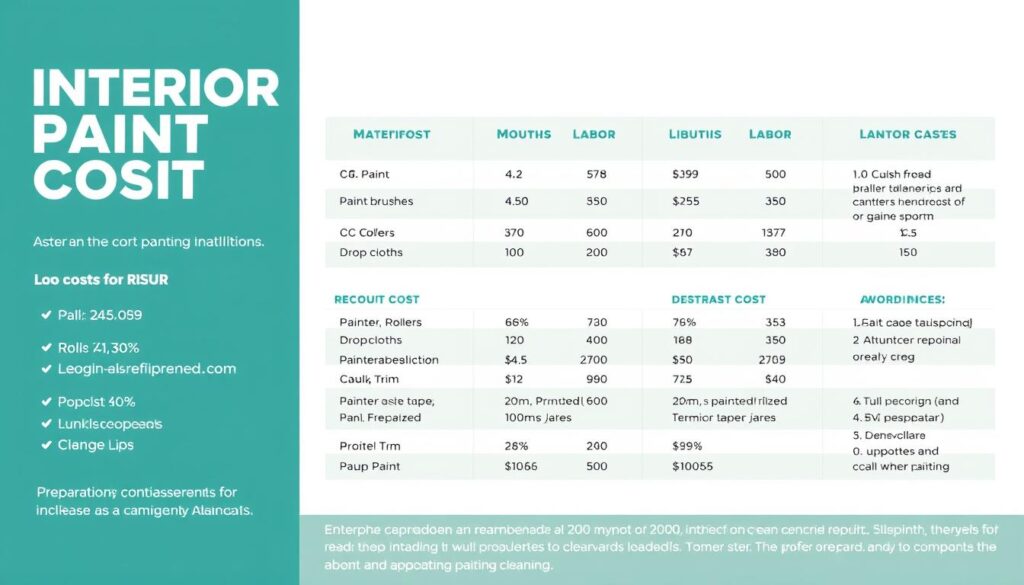 interior painting costs breakdown