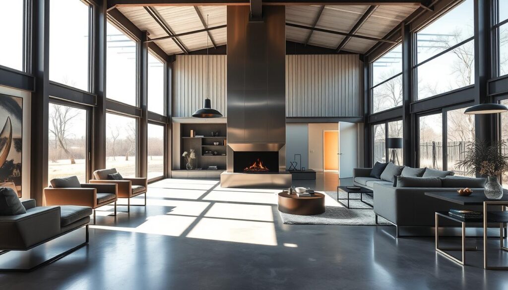 interior metal building homes